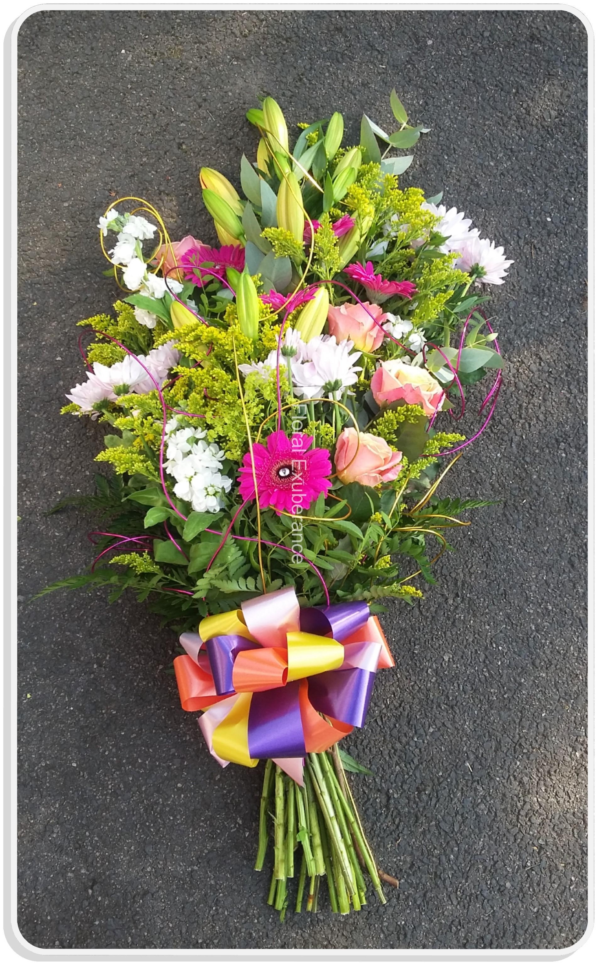 Tied Funeral Sheaf Floral Exuberance